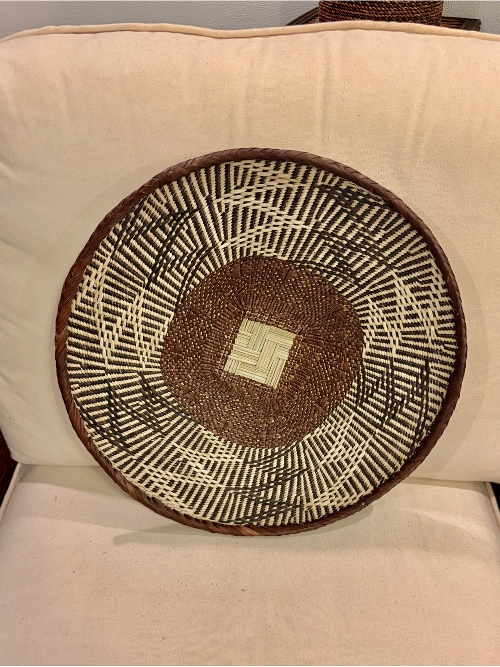 One of a Kind! NEW Woven Basket. Made by Binga people of Zambia Zimbabwe Africa